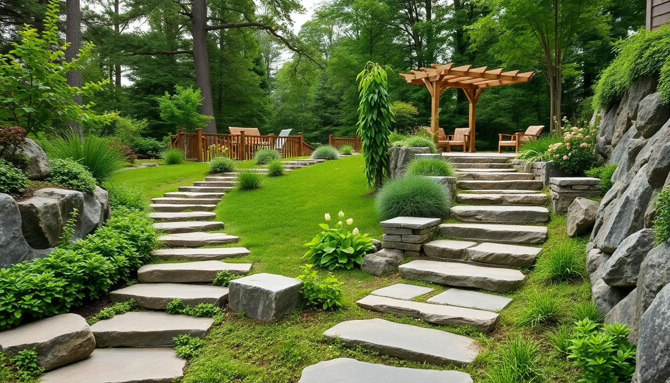 25 Stunning Downward Sloping Garden Ideas to Transform Your Yard 4 25 Stunning Downward Sloping Garden Ideas to Transform Your Yard 3
