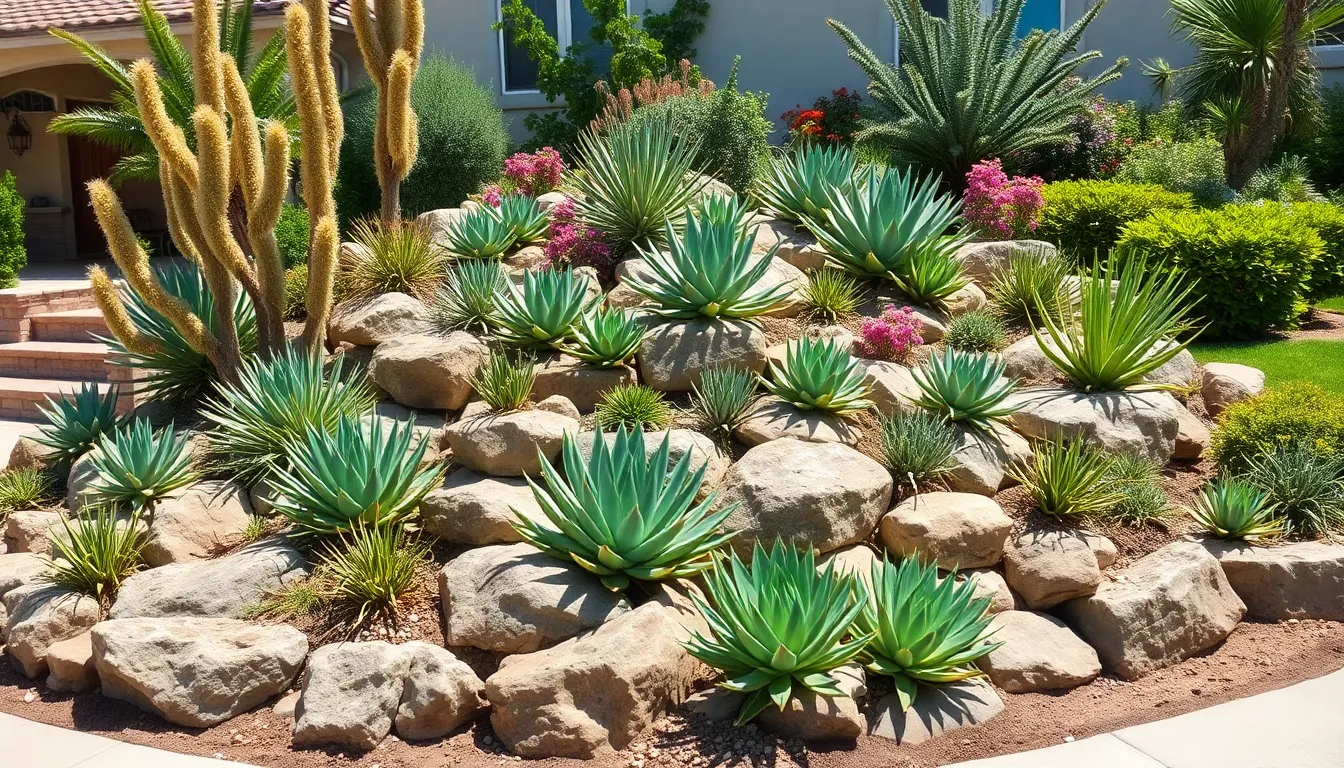 25 Stunning Front Yard Succulent Garden Ideas That Transform Your Curb Appeal 4 25 Stunning Front Yard Succulent Garden Ideas That Transform Your Curb Appeal 3