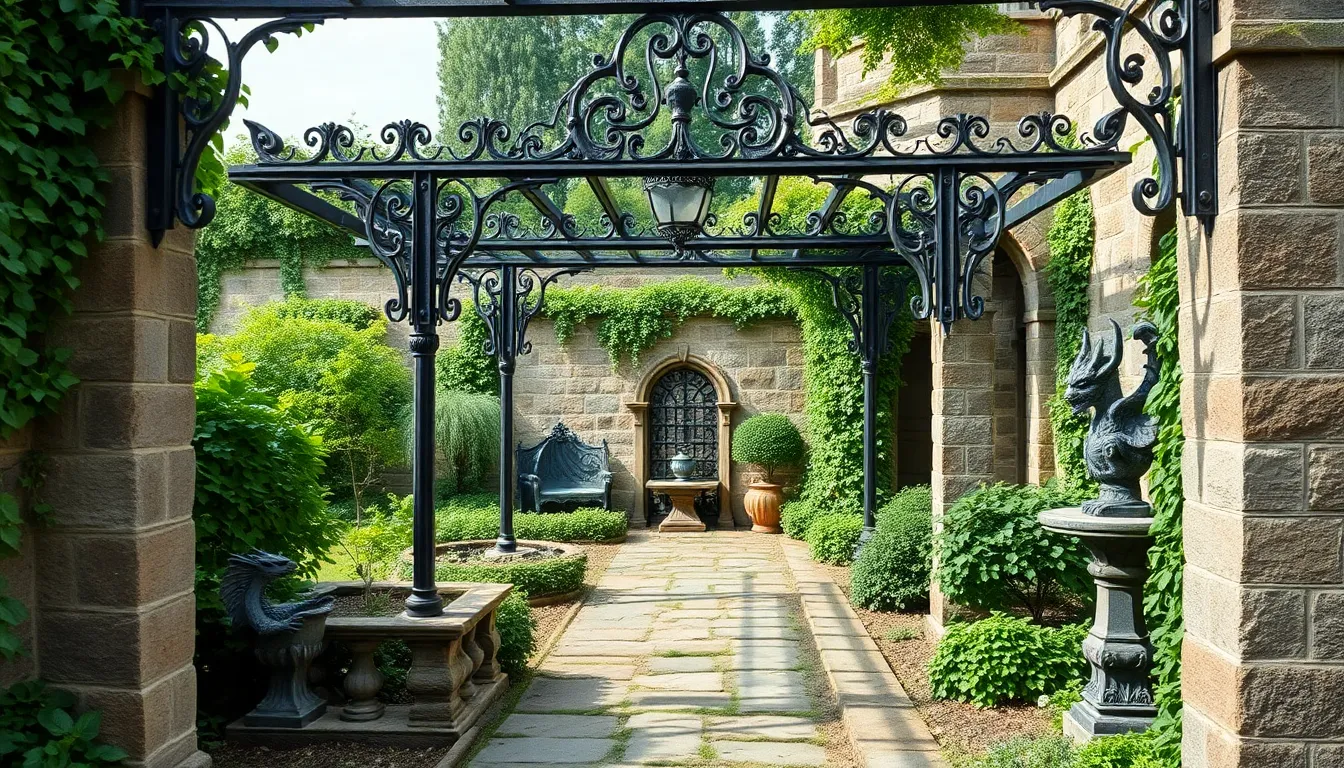 25 Dark & Dramatic Gothic Garden Ideas to Transform Your Outdoor Space 4 25 Dark & Dramatic Gothic Garden Ideas to Transform Your Outdoor Space 3