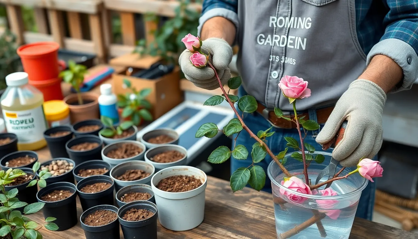How to Grow Roses from Cuttings: Complete Beginner's Guide to Free Rose Plants 4 How to Grow Roses from Cuttings: Complete Beginner's Guide to Free Rose Plants 3