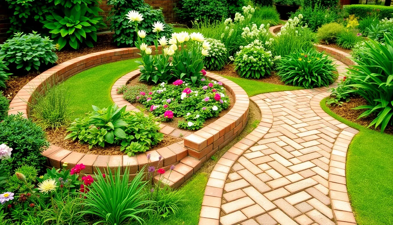 25 Creative Brick Edging Ideas for Garden Borders That Transform Your Yard 6 25 Creative Brick Edging Ideas for Garden Borders That Transform Your Yard 5