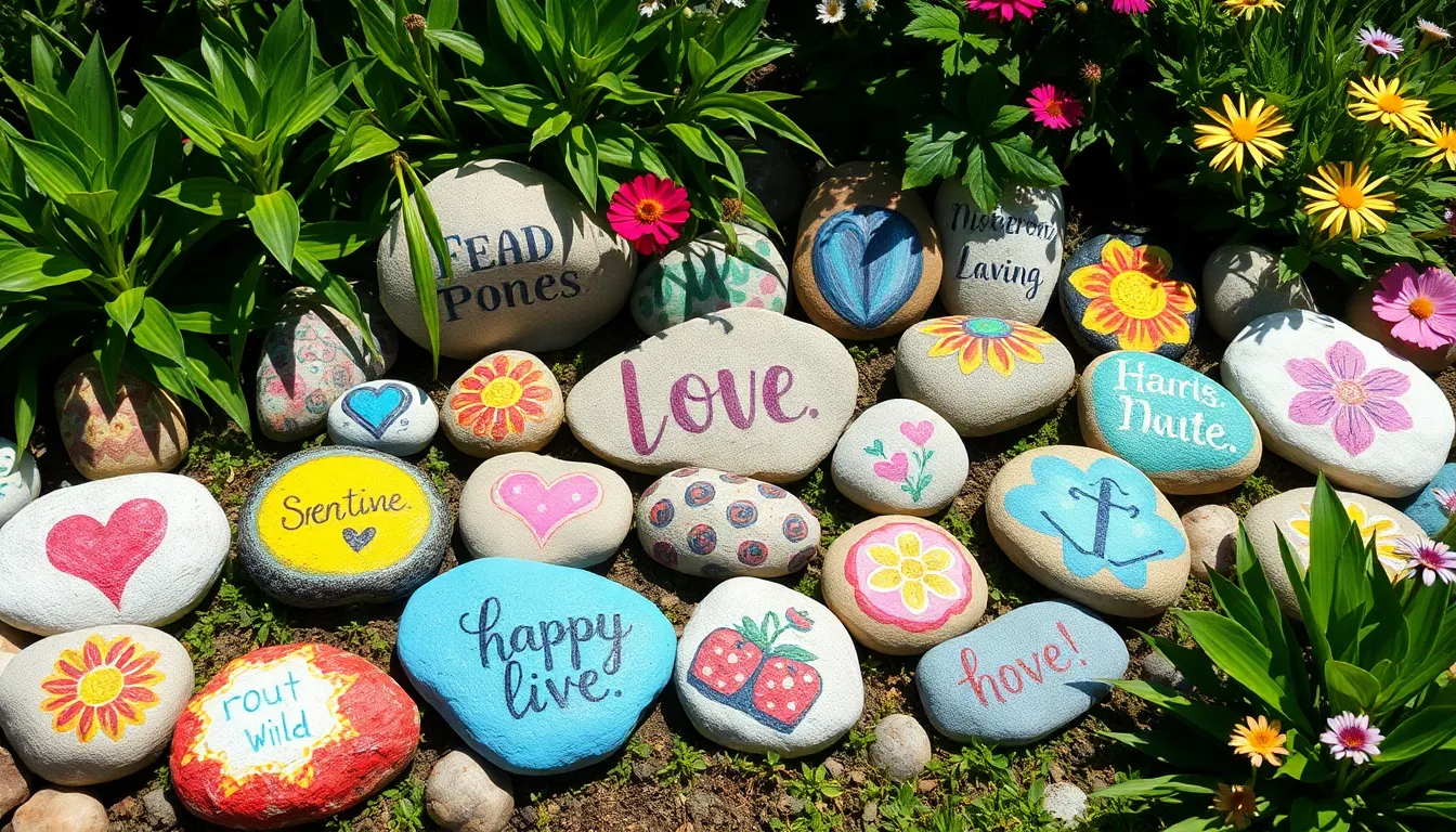 25 Garden Rock Painting Ideas to Transform Your Outdoor Space 6 25 Garden Rock Painting Ideas to Transform Your Outdoor Space 5