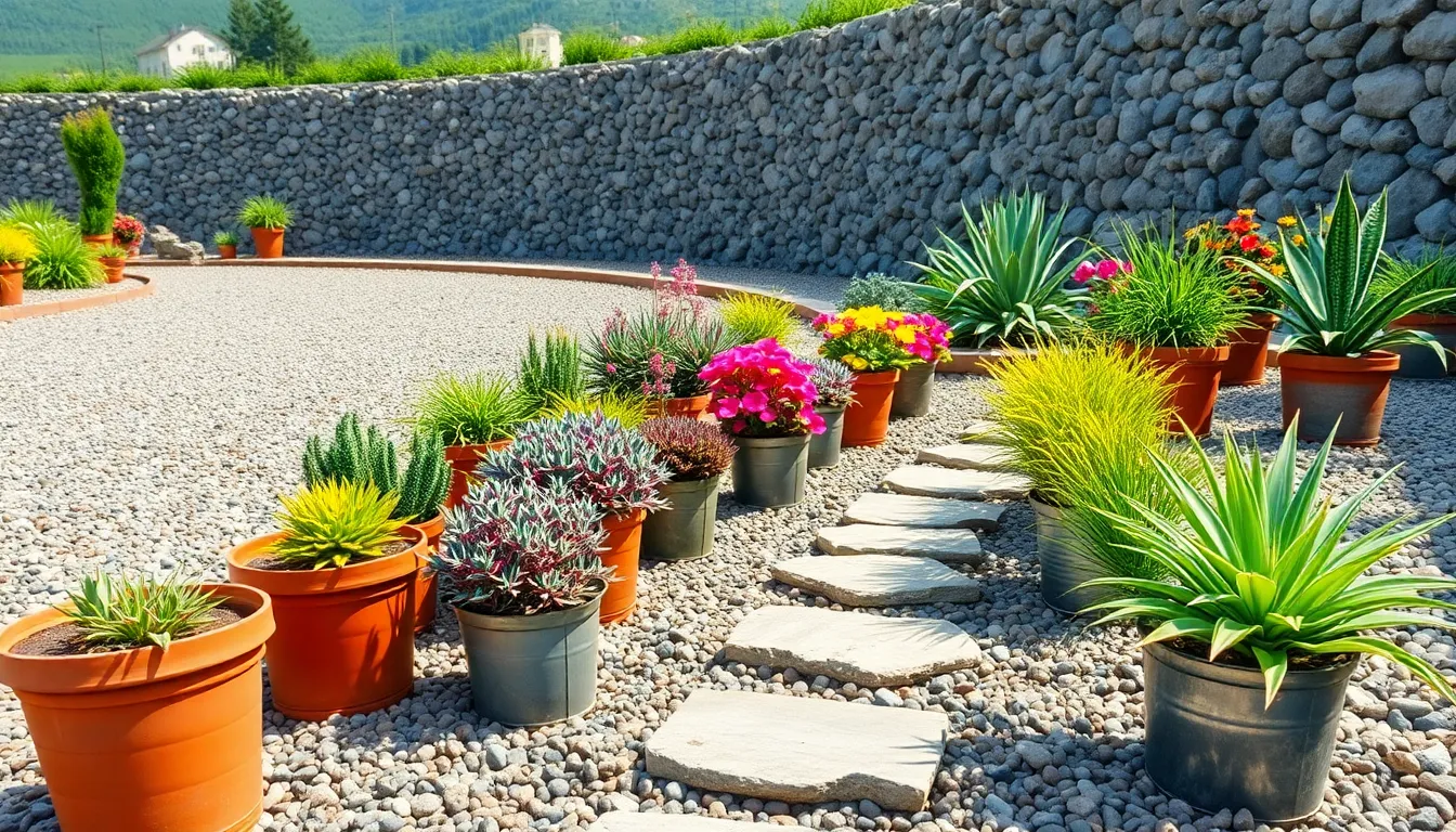 25 Creative Gravel Garden Ideas with Pots That Transform Any Outdoor Space 6 25 Creative Gravel Garden Ideas with Pots That Transform Any Outdoor Space 5
