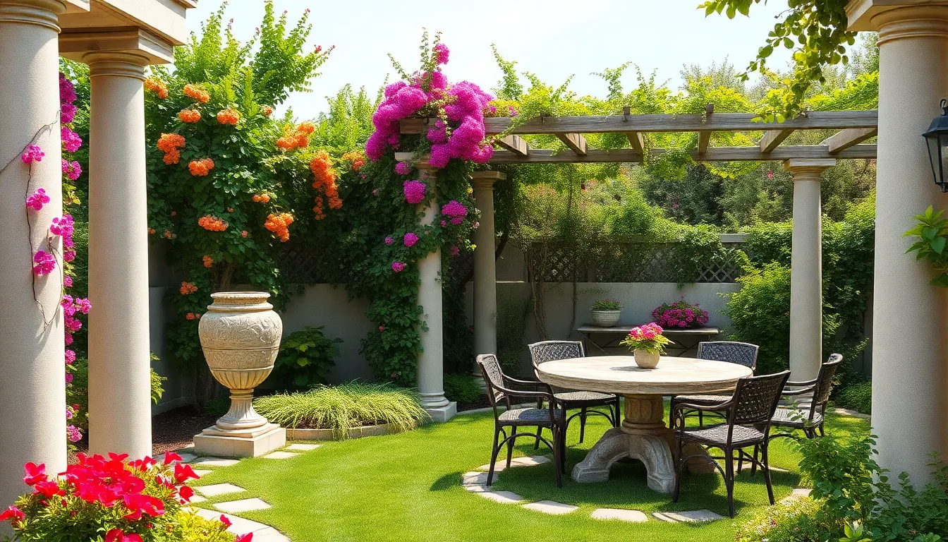 20 Stunning Greek Garden Ideas to Transform Your Backyard Into a Mediterranean Paradise 6 20 Stunning Greek Garden Ideas to Transform Your Backyard Into a Mediterranean Paradise 5