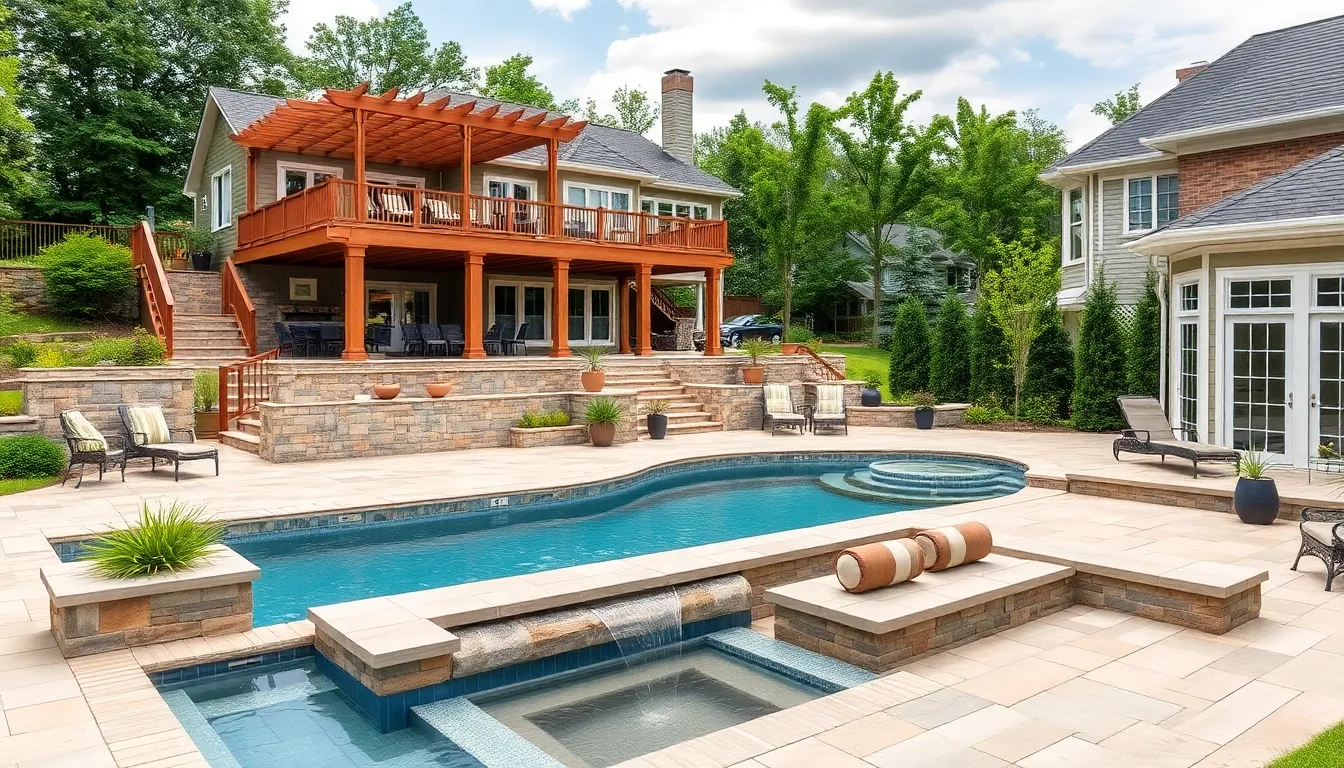 25 Stunning Backyard Landscaping Ideas with a Pool to Transform Your Outdoor Space 8 25 Stunning Backyard Landscaping Ideas with a Pool to Transform Your Outdoor Space 7