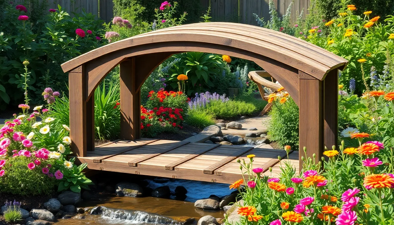 25 Stunning Garden Bridge Ideas to Transform Your Outdoor Space (DIY & Budget-Friendly) 8 25 Stunning Garden Bridge Ideas to Transform Your Outdoor Space (DIY & Budget-Friendly) 7