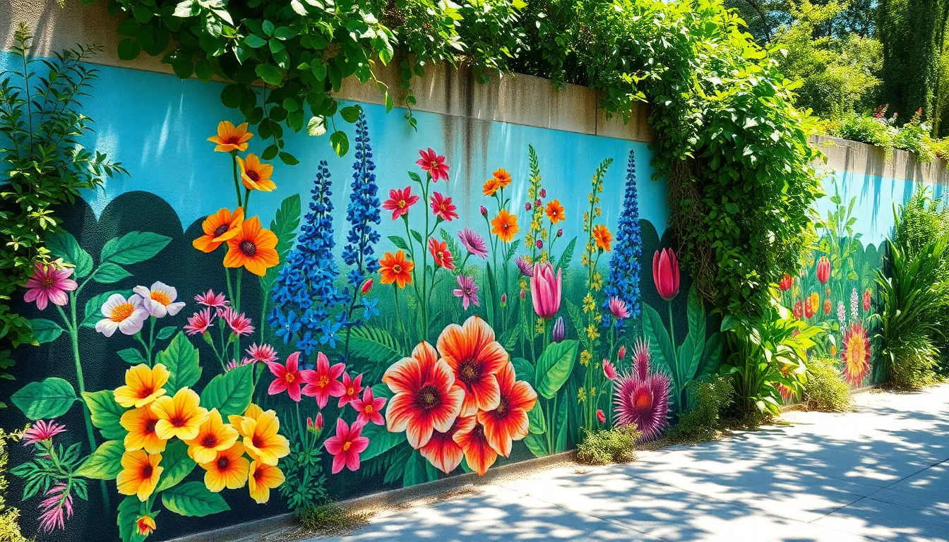 25 Stunning Garden Mural Ideas to Transform Your Outdoor Space (DIY & Pro Tips) 8 25 Stunning Garden Mural Ideas to Transform Your Outdoor Space (DIY & Pro Tips) 7