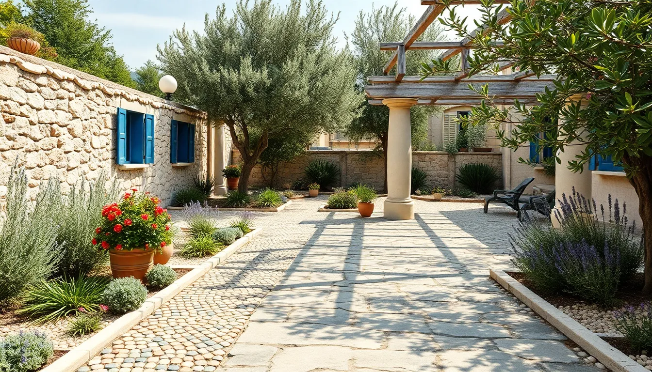 20 Stunning Greek Garden Ideas to Transform Your Backyard Into a Mediterranean Paradise 8 20 Stunning Greek Garden Ideas to Transform Your Backyard Into a Mediterranean Paradise 7