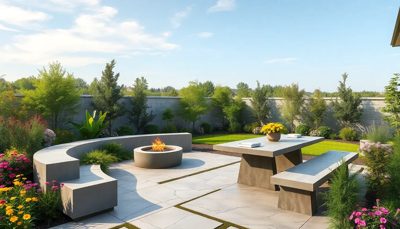 25 Creative Ideas for Concrete Garden Design That Transform Any Outdoor Space 8 25 Creative Ideas for Concrete Garden Design That Transform Any Outdoor Space 7