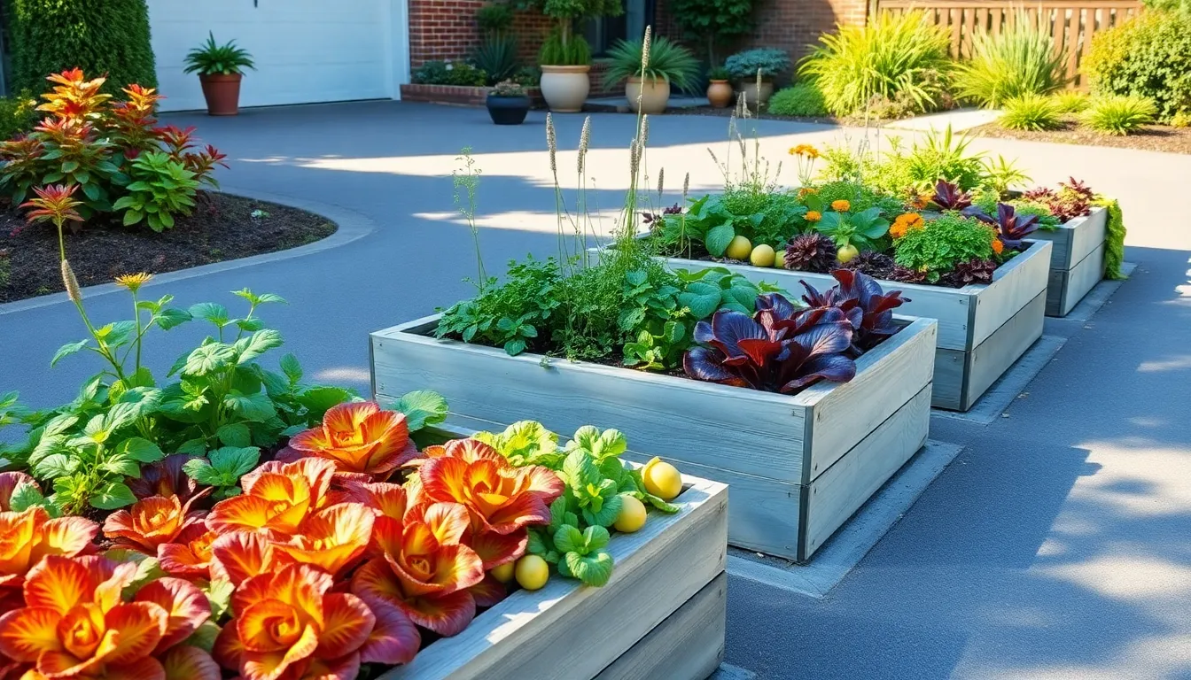 25 Stunning Driveway Garden Ideas to Transform Your Boring Concrete Into Curb Appeal Gold 10 25 Stunning Driveway Garden Ideas to Transform Your Boring Concrete Into Curb Appeal Gold 9