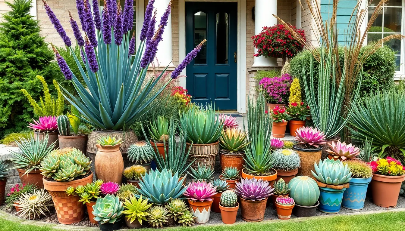 25 Stunning Front Yard Succulent Garden Ideas That Transform Your Curb Appeal 10 25 Stunning Front Yard Succulent Garden Ideas That Transform Your Curb Appeal 9