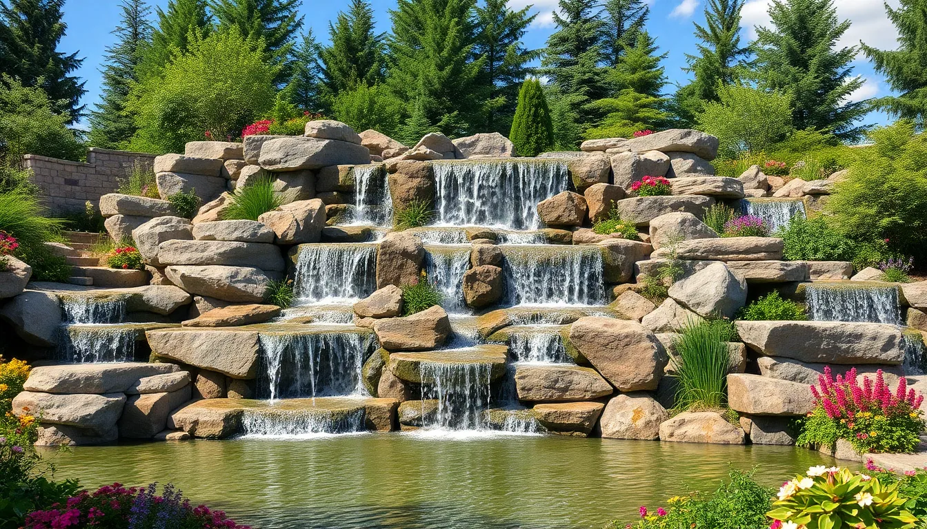 25 Stunning Garden Waterfall Ideas That Transform Any Outdoor Space (DIY & Budget-Friendly) 10 25 Stunning Garden Waterfall Ideas That Transform Any Outdoor Space (DIY & Budget-Friendly) 9