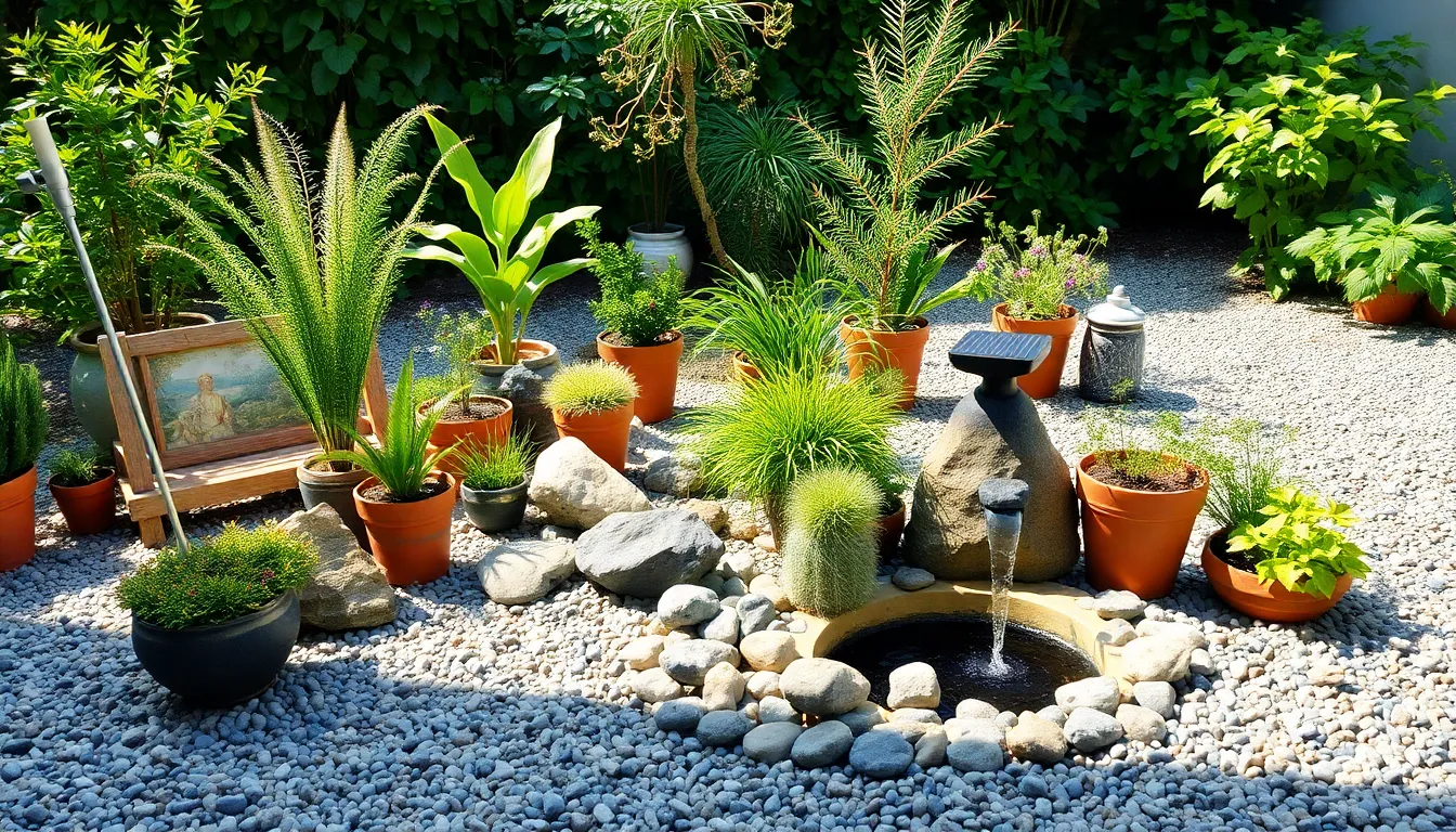 25 Creative Gravel Garden Ideas with Pots That Transform Any Outdoor Space 10 25 Creative Gravel Garden Ideas with Pots That Transform Any Outdoor Space 9