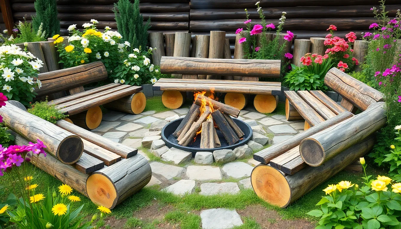 20 Creative Ideas for Logs in Garden Design: Transform Your Yard on a Budget 10 20 Creative Ideas for Logs in Garden Design: Transform Your Yard on a Budget 9
