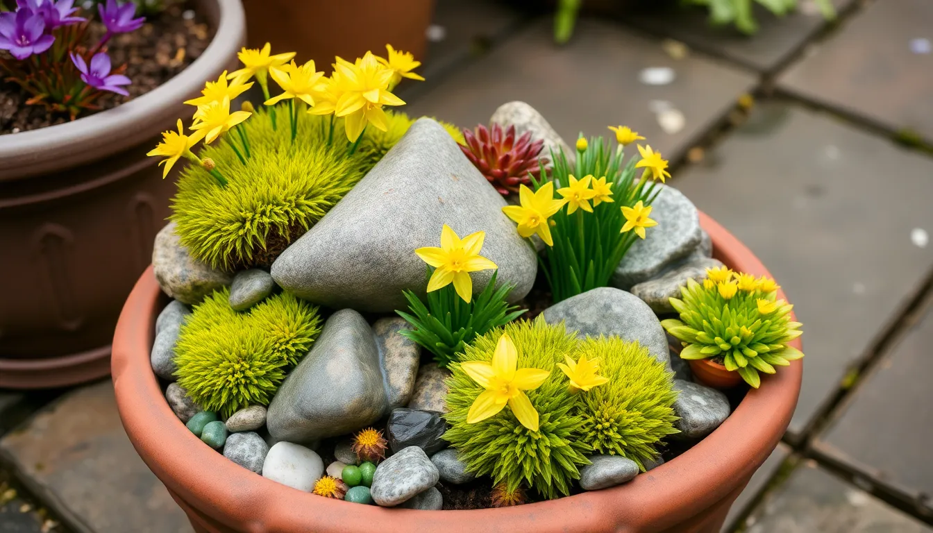 25 Creative Ideas for Small Rock Garden Designs That Transform Tiny Spaces 10 25 Creative Ideas for Small Rock Garden Designs That Transform Tiny Spaces 9