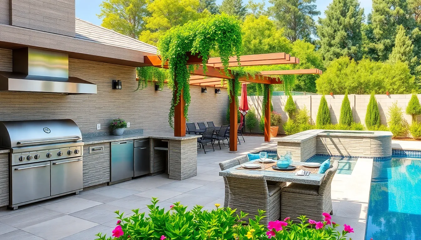 25 Stunning Backyard Landscaping Ideas with a Pool to Transform Your Outdoor Space 12 25 Stunning Backyard Landscaping Ideas with a Pool to Transform Your Outdoor Space 11