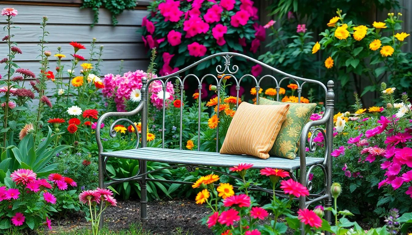 25 Creative Garden Bench Ideas to Transform Your Outdoor Space in 2025 11