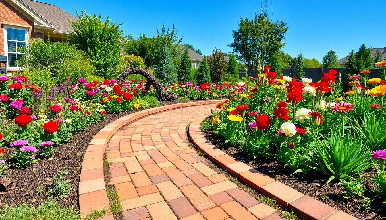 25 Creative Brick Edging Ideas for Garden Borders That Transform Your Yard 12 25 Creative Brick Edging Ideas for Garden Borders That Transform Your Yard 11