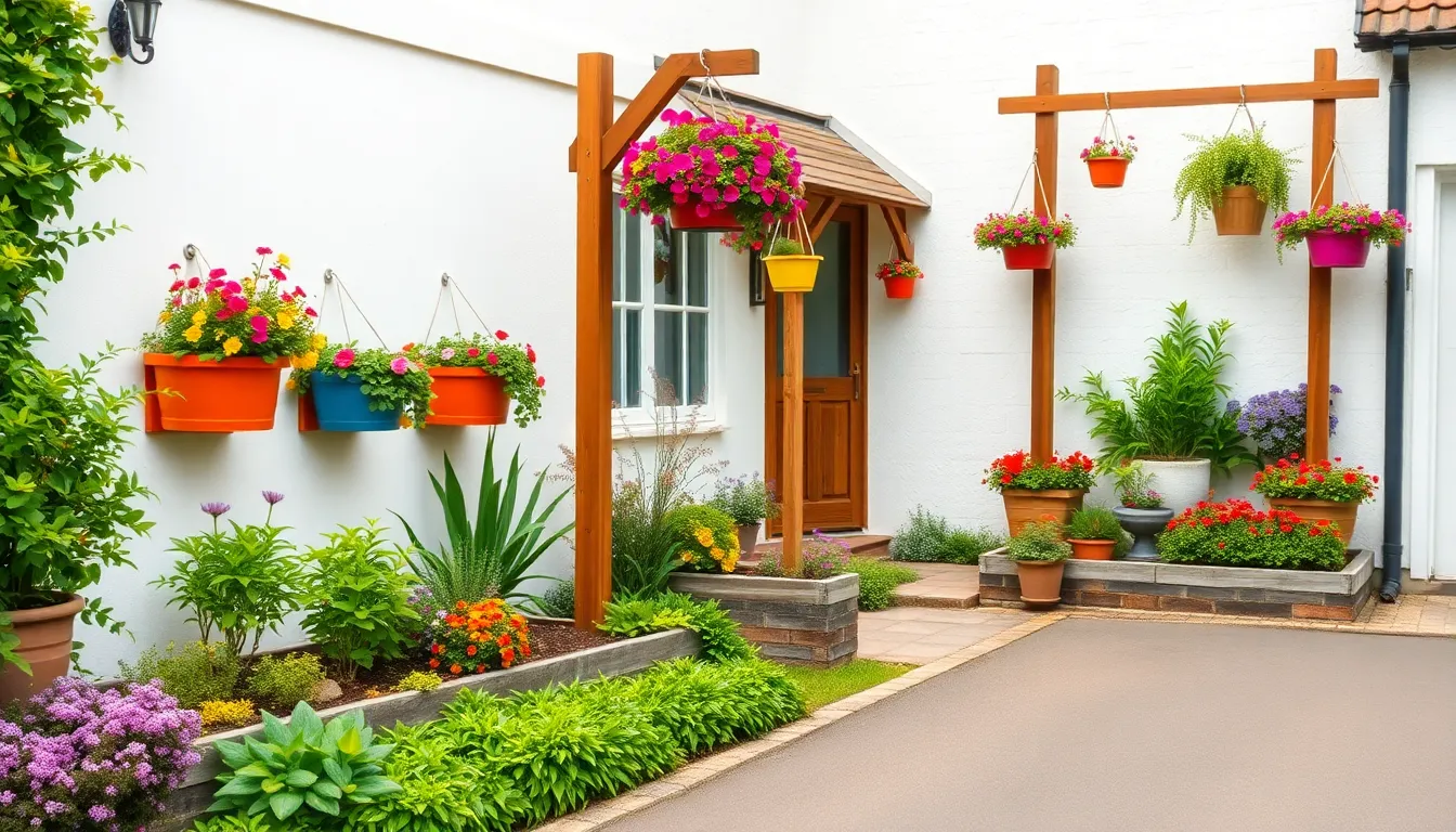 25 Stunning Front Garden Ideas with Driveway That Boost Curb Appeal 12 25 Stunning Front Garden Ideas with Driveway That Boost Curb Appeal 11