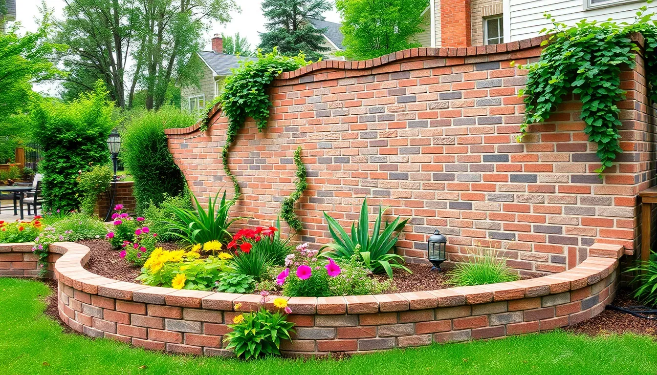 25 Stunning Garden Brick Wall Ideas to Transform Your Outdoor Space in 2025 12 25 Stunning Garden Brick Wall Ideas to Transform Your Outdoor Space in 2025 11