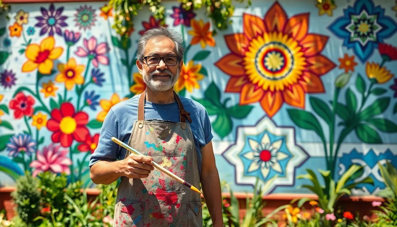 25 Stunning Garden Mural Ideas to Transform Your Outdoor Space (DIY & Pro Tips) 12 25 Stunning Garden Mural Ideas to Transform Your Outdoor Space (DIY & Pro Tips) 11