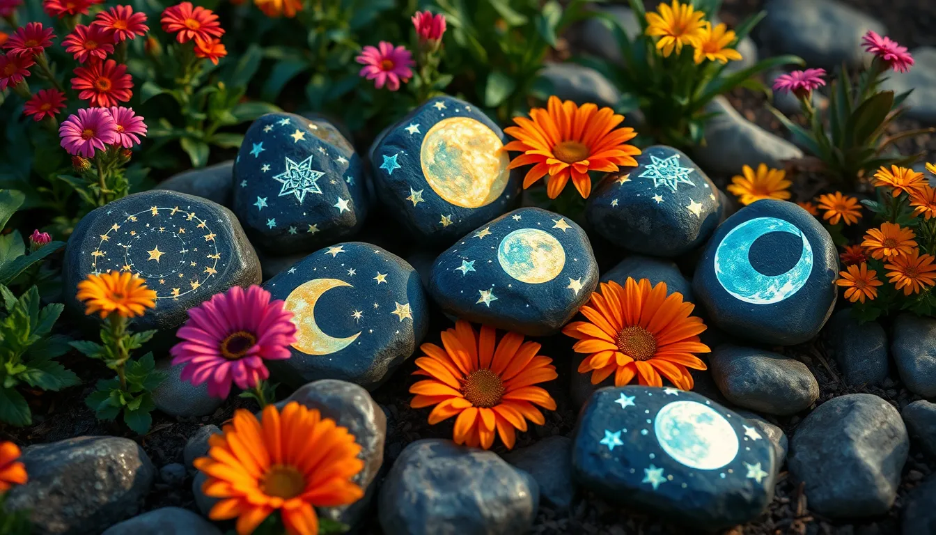 25 Garden Rock Painting Ideas to Transform Your Outdoor Space 12 25 Garden Rock Painting Ideas to Transform Your Outdoor Space 11