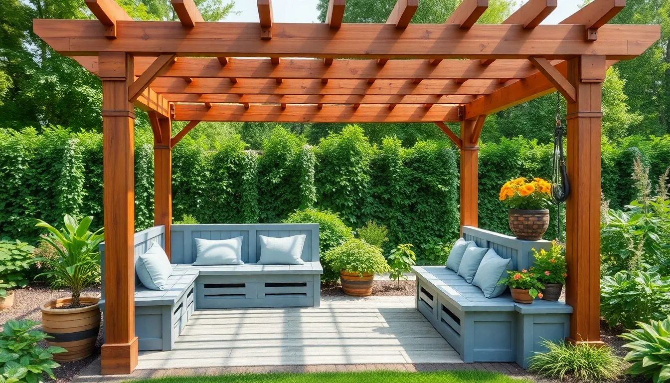 25 Stunning Garden with Pergola Ideas to Transform Your Backyard into Paradise 12 25 Stunning Garden with Pergola Ideas to Transform Your Backyard into Paradise 11