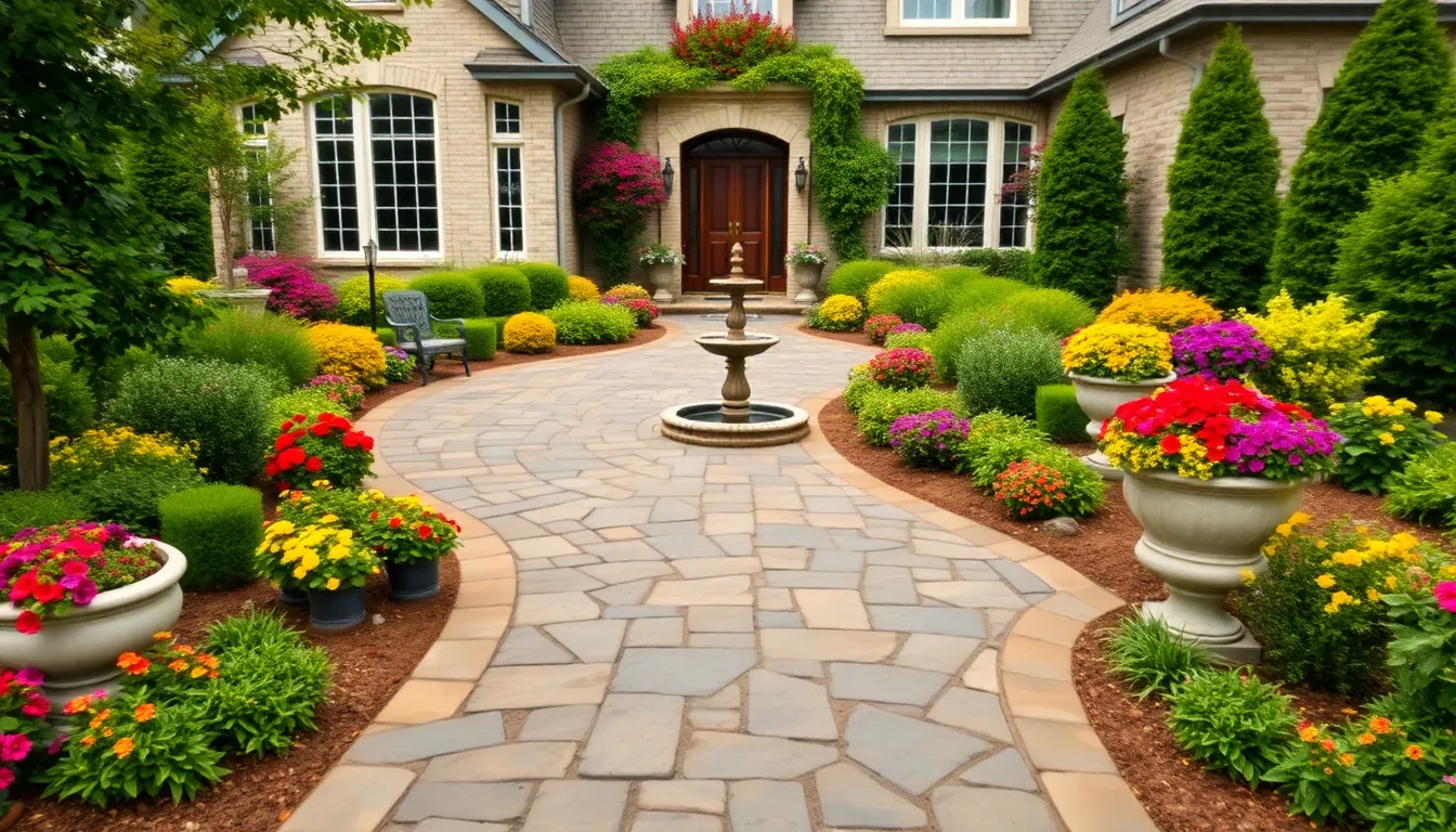 25 Stunning Front Garden Ideas with Driveway That Boost Curb Appeal 14 25 Stunning Front Garden Ideas with Driveway That Boost Curb Appeal 13