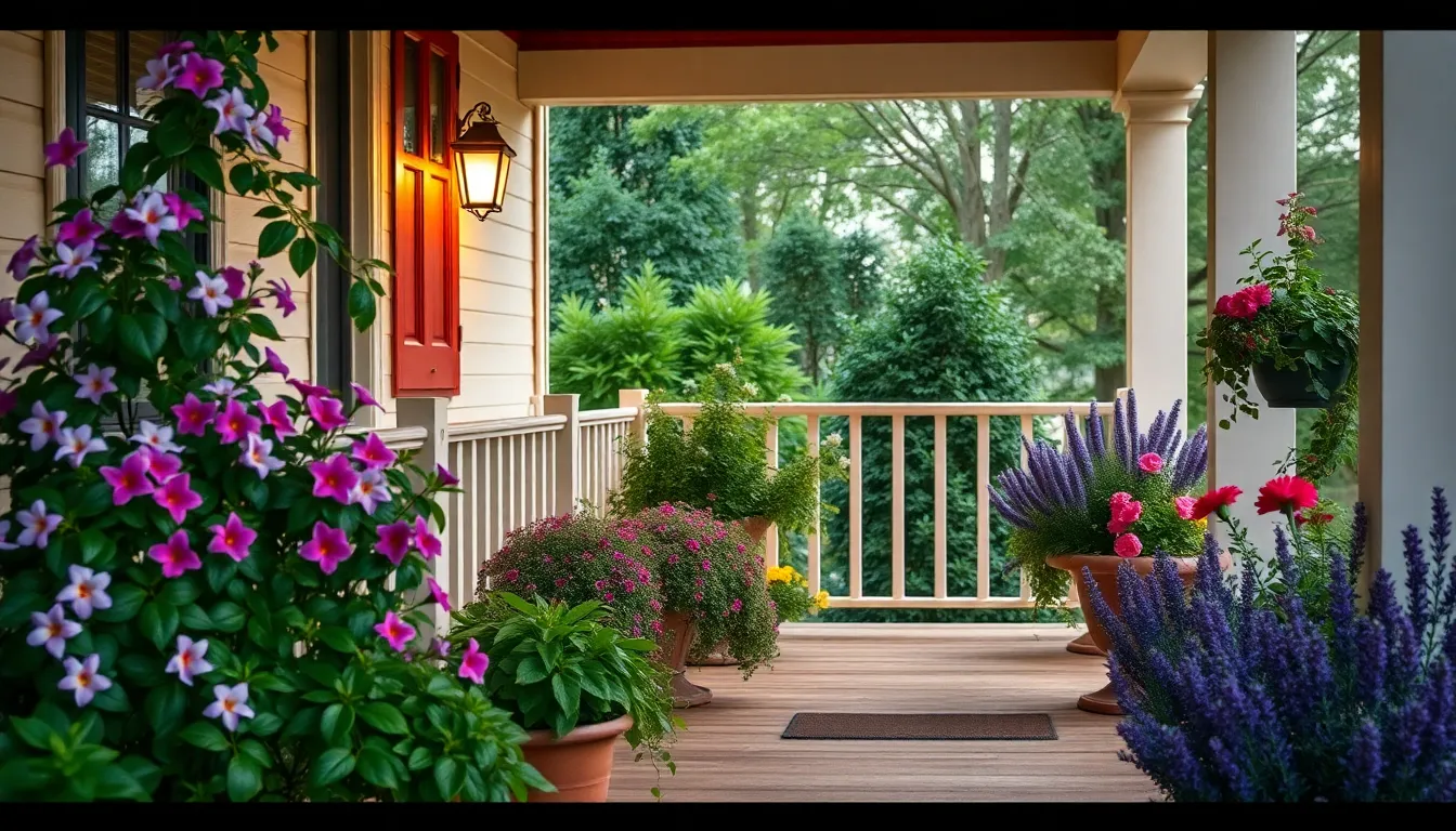 25 Stunning Front Porch Garden Ideas to Boost Your Home's Curb Appeal in 2025 14 25 Stunning Front Porch Garden Ideas to Boost Your Home's Curb Appeal in 2025 13