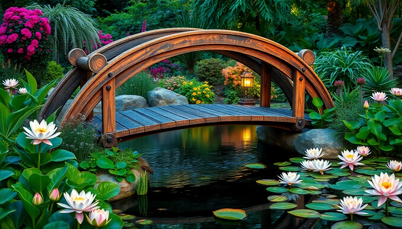 25 Stunning Garden Bridge Ideas to Transform Your Outdoor Space (DIY & Budget-Friendly) 14 25 Stunning Garden Bridge Ideas to Transform Your Outdoor Space (DIY & Budget-Friendly) 13