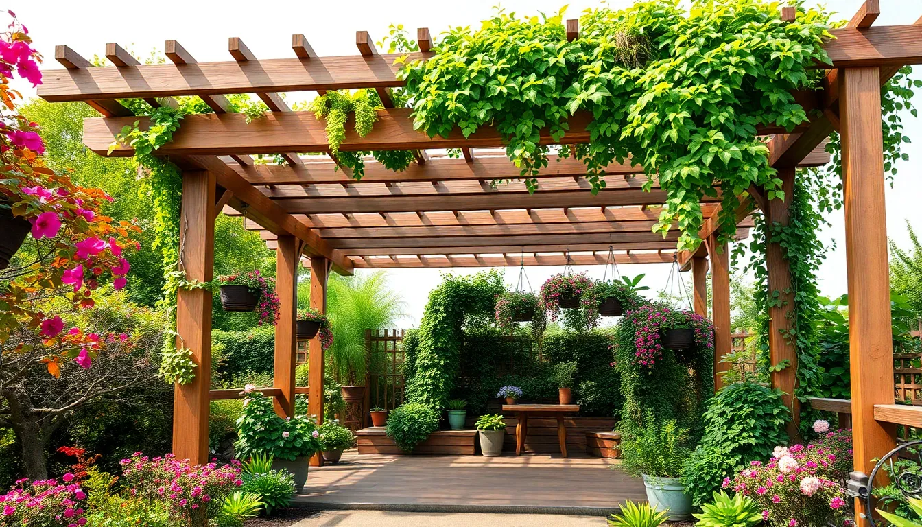 25 Stunning Garden with Pergola Ideas to Transform Your Backyard into Paradise 14 25 Stunning Garden with Pergola Ideas to Transform Your Backyard into Paradise 13