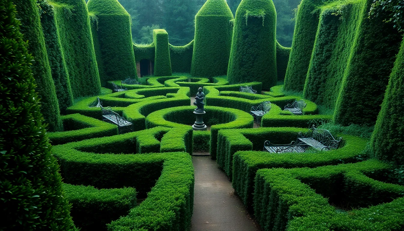 25 Dark & Dramatic Gothic Garden Ideas to Transform Your Outdoor Space 14 25 Dark & Dramatic Gothic Garden Ideas to Transform Your Outdoor Space 13