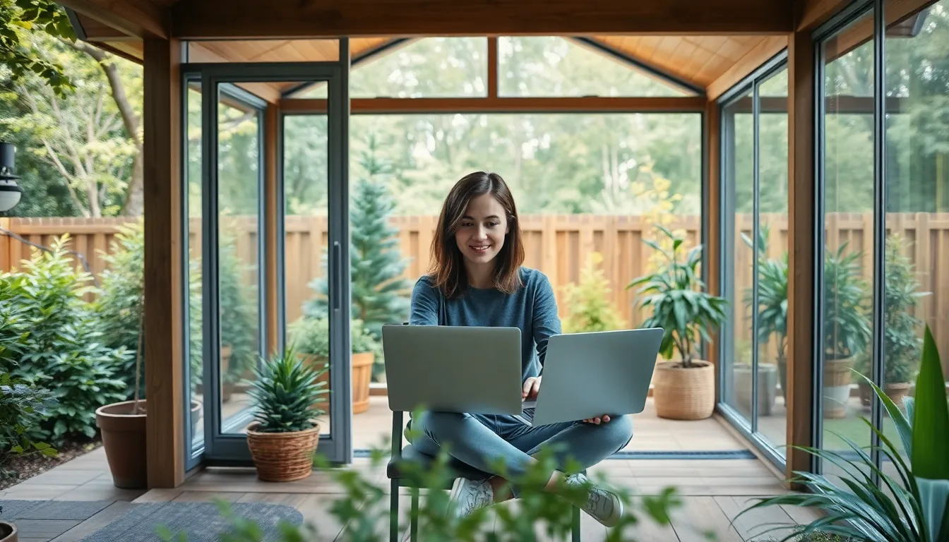 27 Creative Garden Office Ideas to Transform Your Backyard Into a Productive Workspace 16 27 Creative Garden Office Ideas to Transform Your Backyard Into a Productive Workspace 15