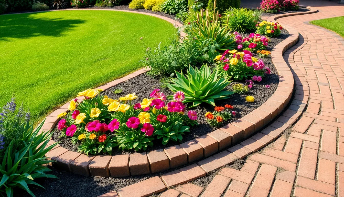 25 Creative Brick Edging Ideas for Garden Borders That Transform Your Yard 2 25 Creative Brick Edging Ideas for Garden Borders That Transform Your Yard 1