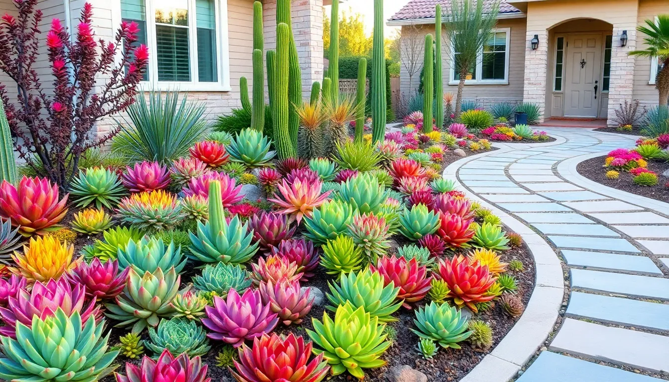 25 Stunning Front Yard Succulent Garden Ideas That Transform Your Curb Appeal 2 25 Stunning Front Yard Succulent Garden Ideas That Transform Your Curb Appeal 1