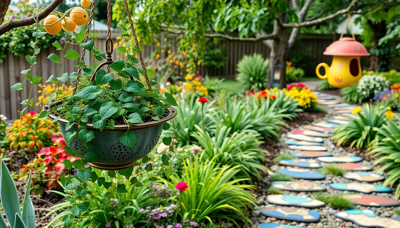 25 Creative Garden Art Ideas From Junk: Transform Trash Into Garden Treasures 2 25 Creative Garden Art Ideas From Junk: Transform Trash Into Garden Treasures 1