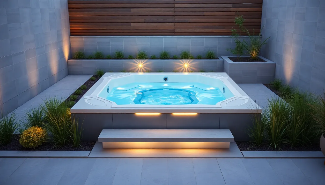 25 Stunning Garden Jacuzzi Ideas to Transform Your Backyard Into a Luxury Retreat 2 25 Stunning Garden Jacuzzi Ideas to Transform Your Backyard Into a Luxury Retreat 1
