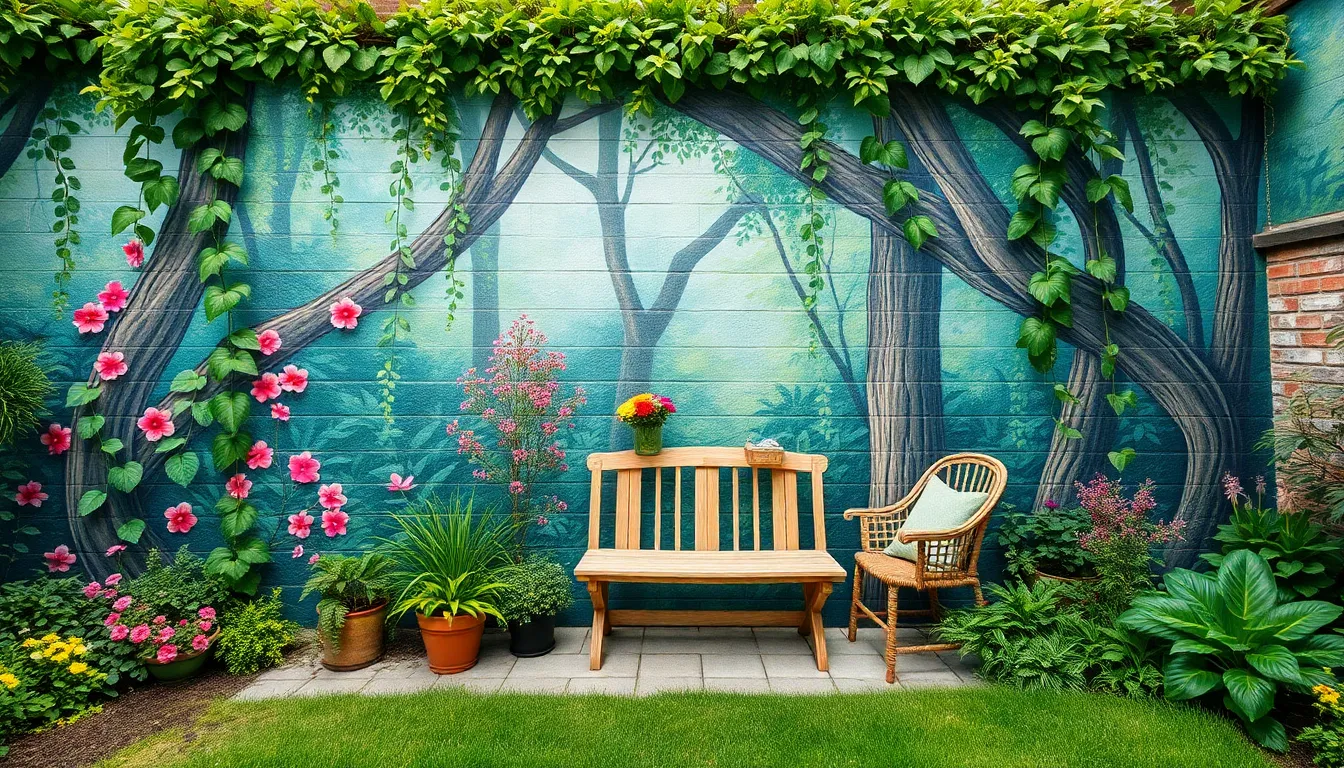 25 Creative Garden Wall Decoration Ideas to Transform Your Outdoor Space 2 25 Creative Garden Wall Decoration Ideas to Transform Your Outdoor Space 1