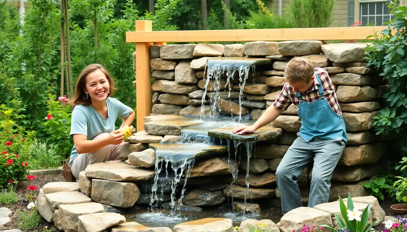 25 Stunning Garden Waterfall Ideas That Transform Any Outdoor Space (DIY & Budget-Friendly) 2 25 Stunning Garden Waterfall Ideas That Transform Any Outdoor Space (DIY & Budget-Friendly) 1