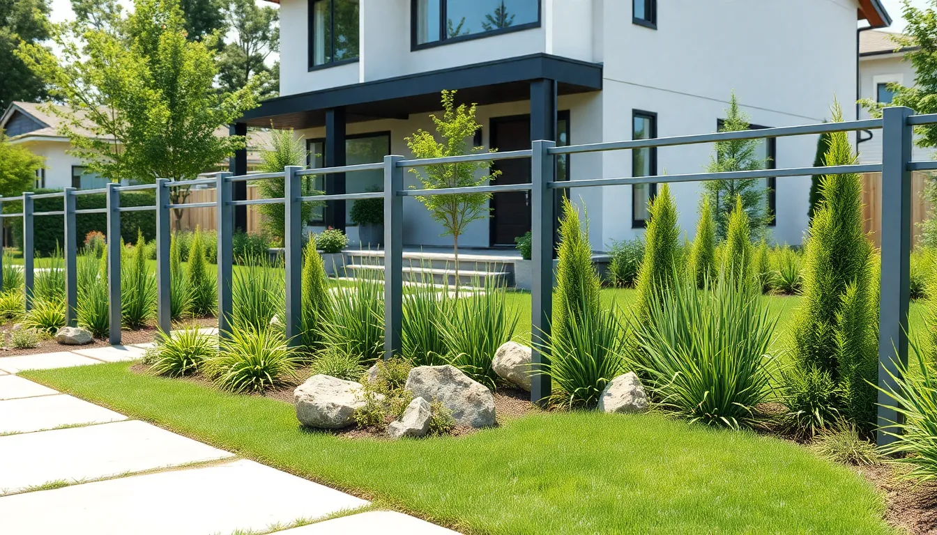 25 Creative Front Garden Fencing Ideas to Transform Your Home's Curb Appeal 2 25 Creative Front Garden Fencing Ideas to Transform Your Home's Curb Appeal 1