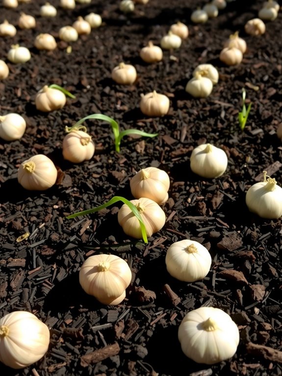 allium bulb spacing guidelines vary by size
