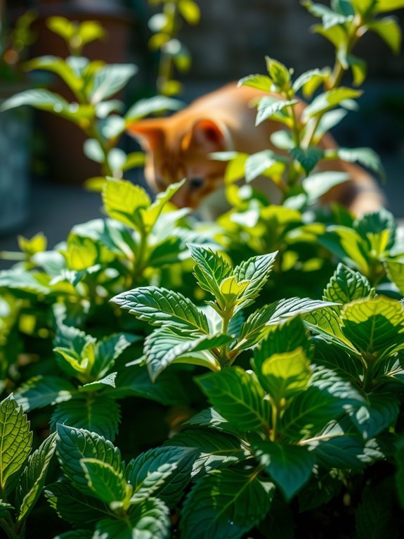catmint attracts cats mint harms