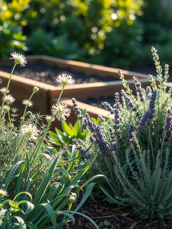 catmint lavender and bitter perennials