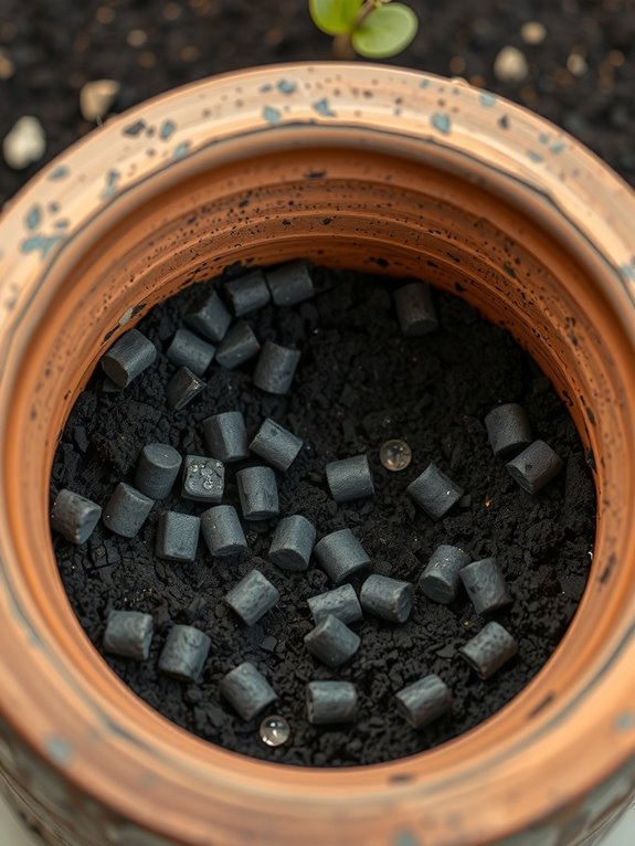 charcoal enhances drainage and airflow