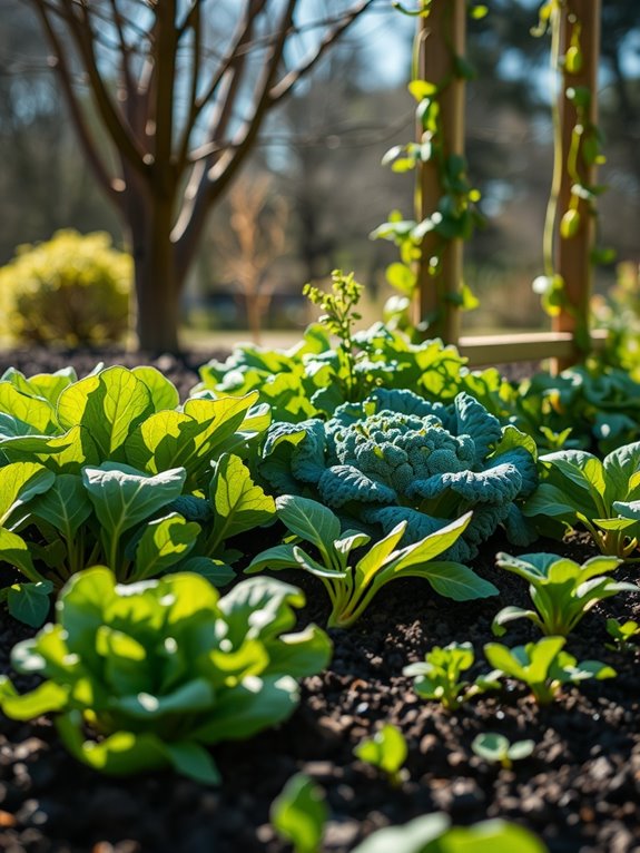 cool season crops yield quickly