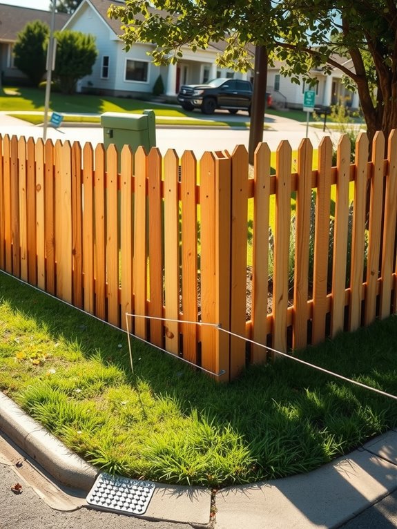 corner lot sightline fence regulations