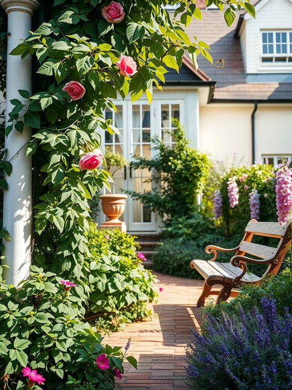 cottage garden layered meandering