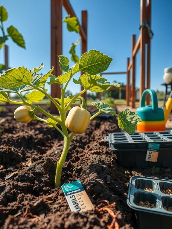 drip irrigation careful watering schedule