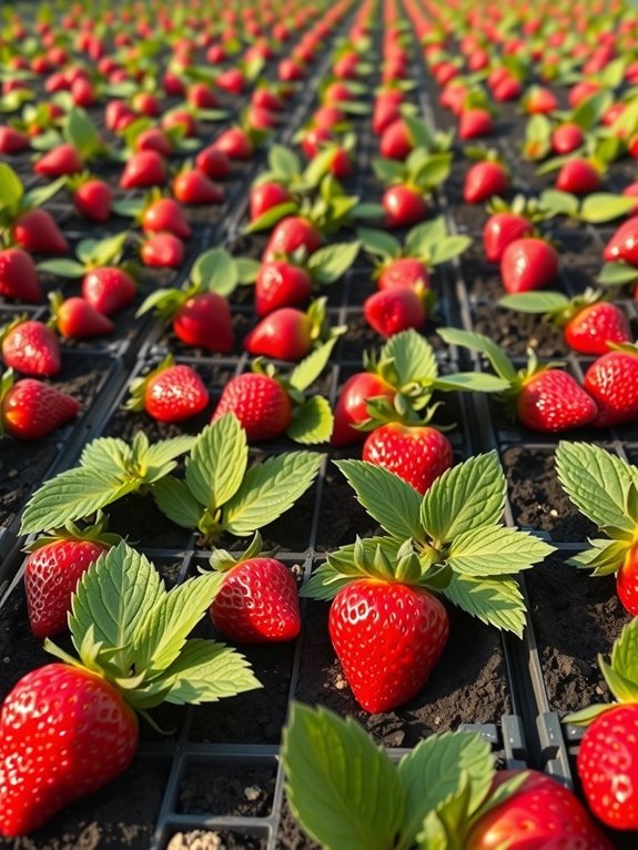 four plants per square foot spacing