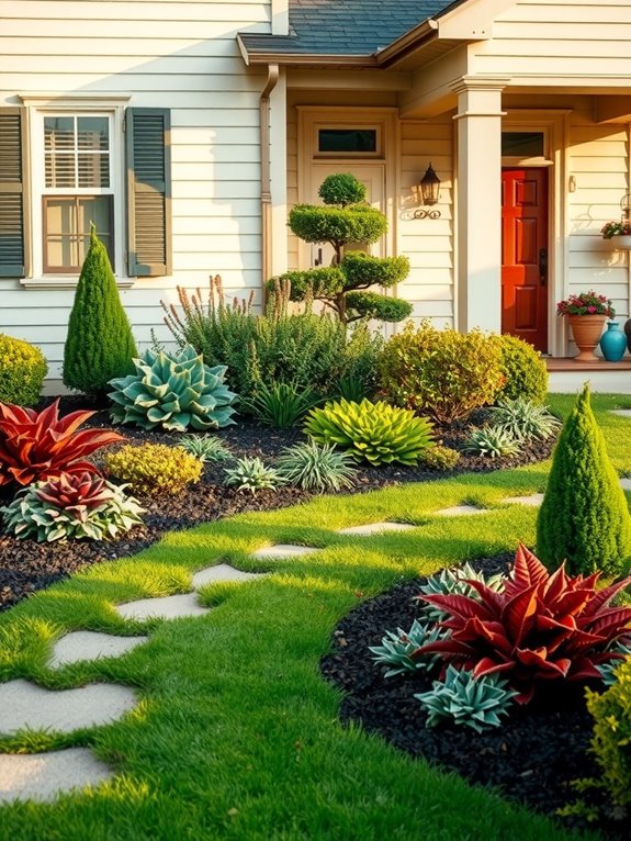 functional welcoming front yard elements